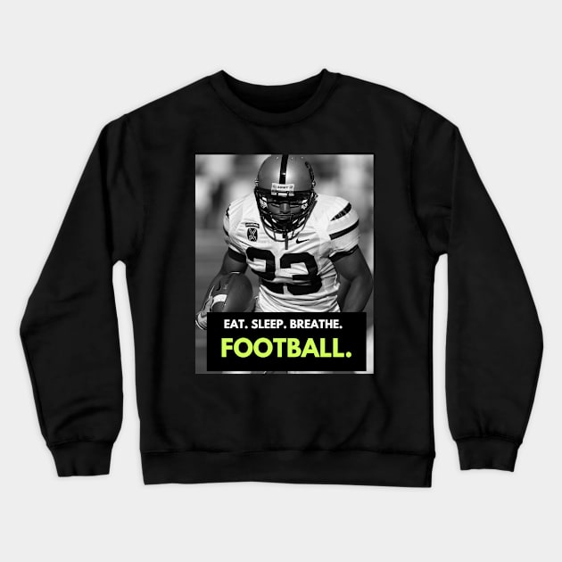 eat sleep breathe Football american Crewneck Sweatshirt by Seastore